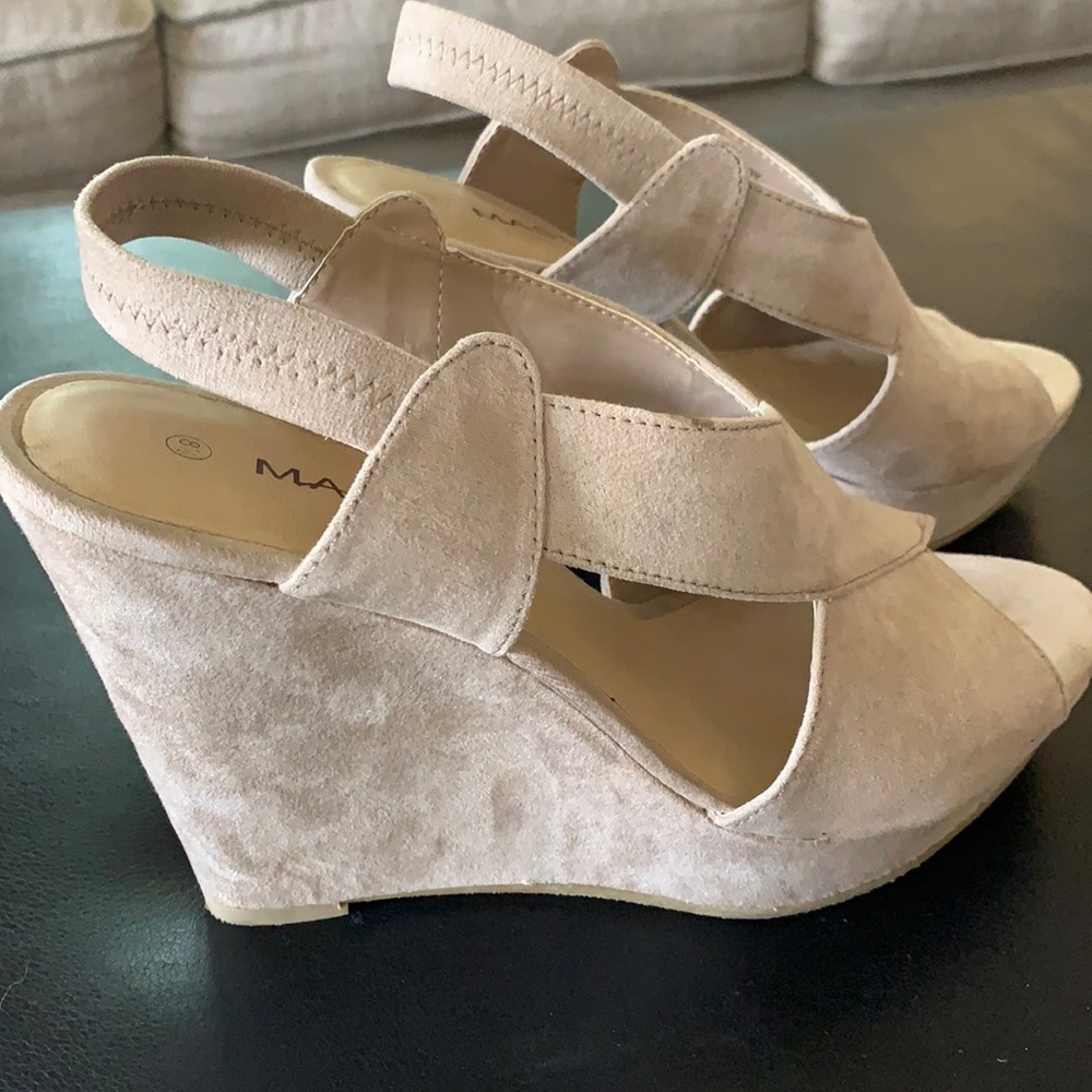 Suede wedges